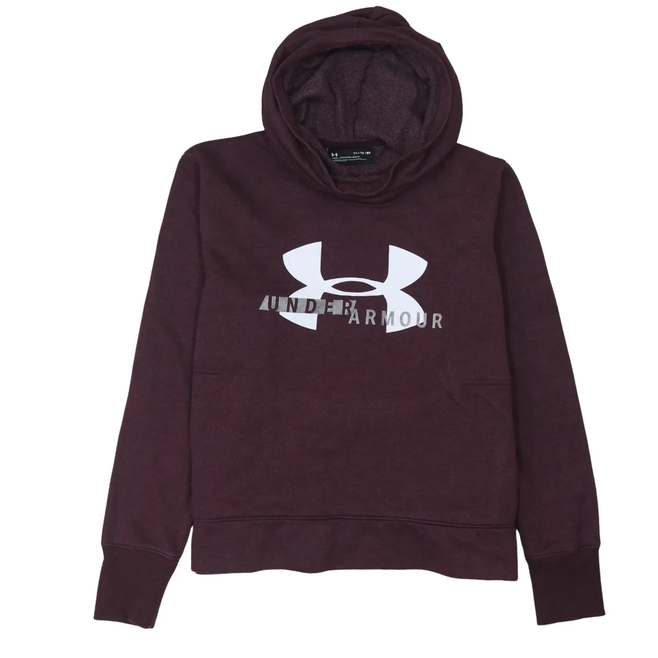 Under Armour 90's Spellout Pullover Hoodie XLarge Burgundy Red sold by Vintage Club