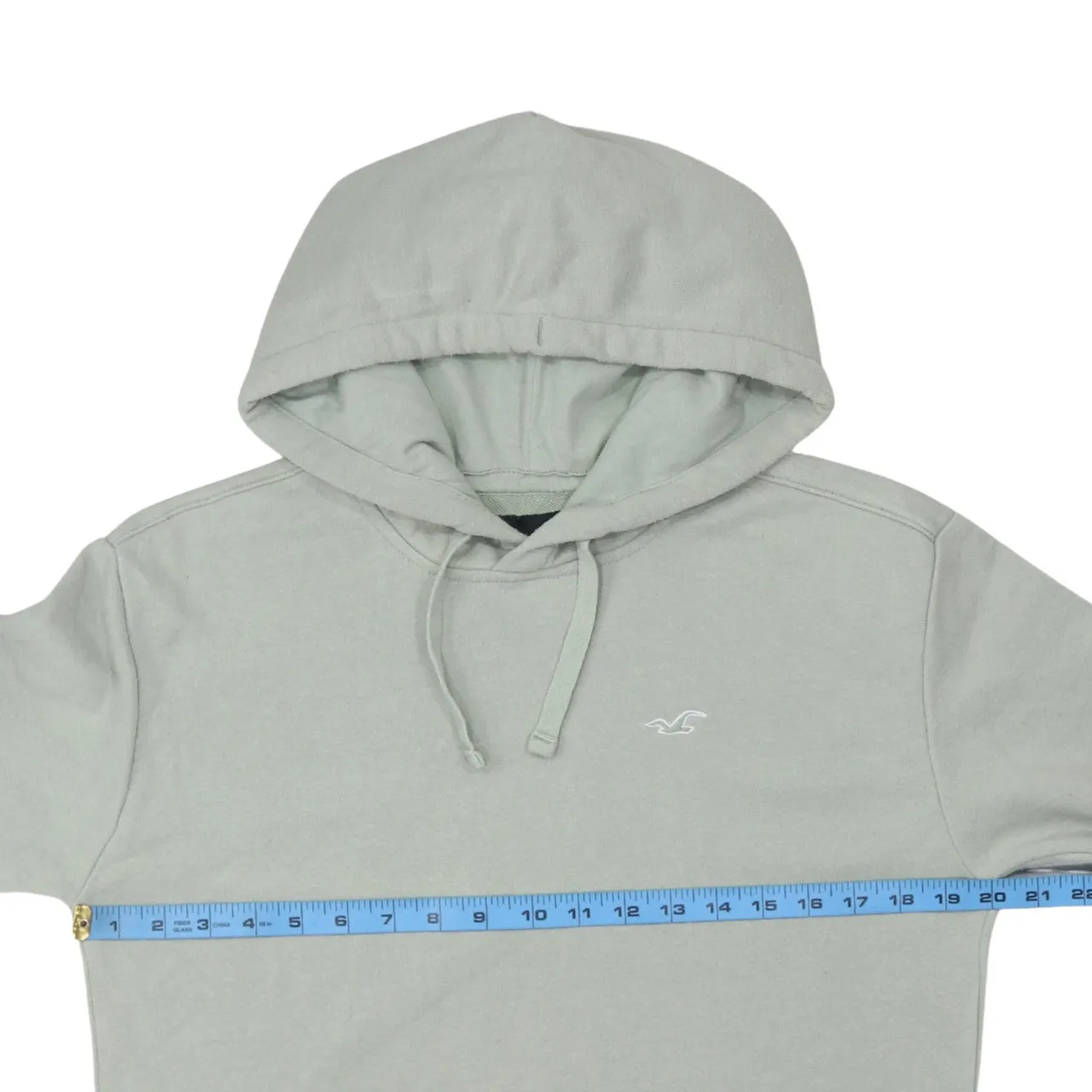 Hollister 90's Drawstring Pockets Pullover Hoodie Small Green sold by Vintage Club product image thumbnail 5