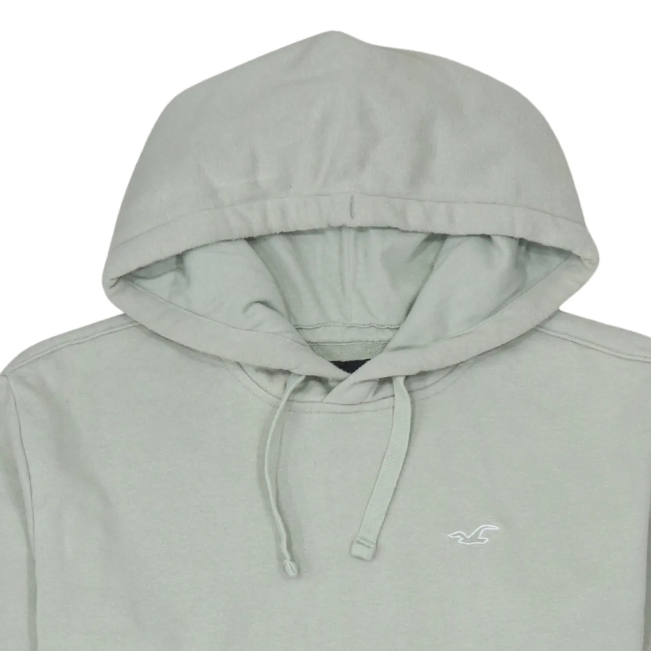 Hollister 90's Drawstring Pockets Pullover Hoodie Small Green sold by Vintage Club product image thumbnail 3