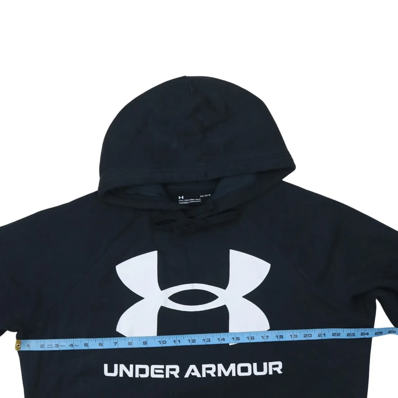 Under Armour 90's Spellout Pullover Hoodie Large Black sold by Vintage Club product image thumbnail 5
