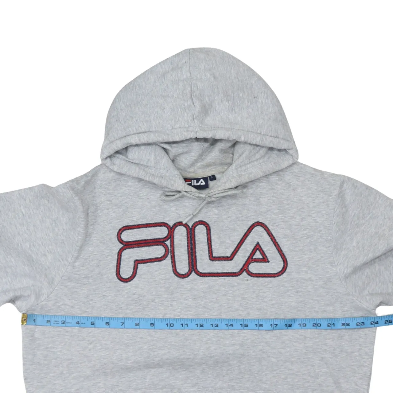 Fila 90's Spellout Pullover Hoodie Large Grey sold by Vintage Club product image thumbnail 5