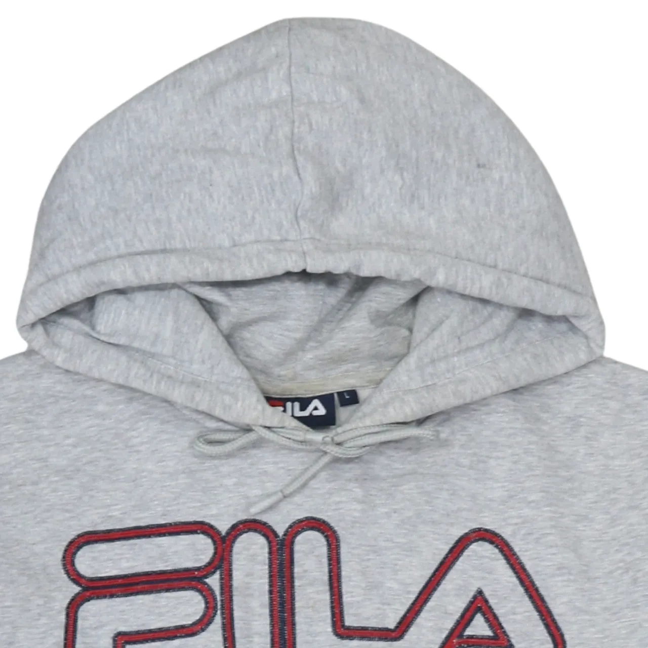 Fila 90's Spellout Pullover Hoodie Large Grey sold by Vintage Club product image thumbnail 3