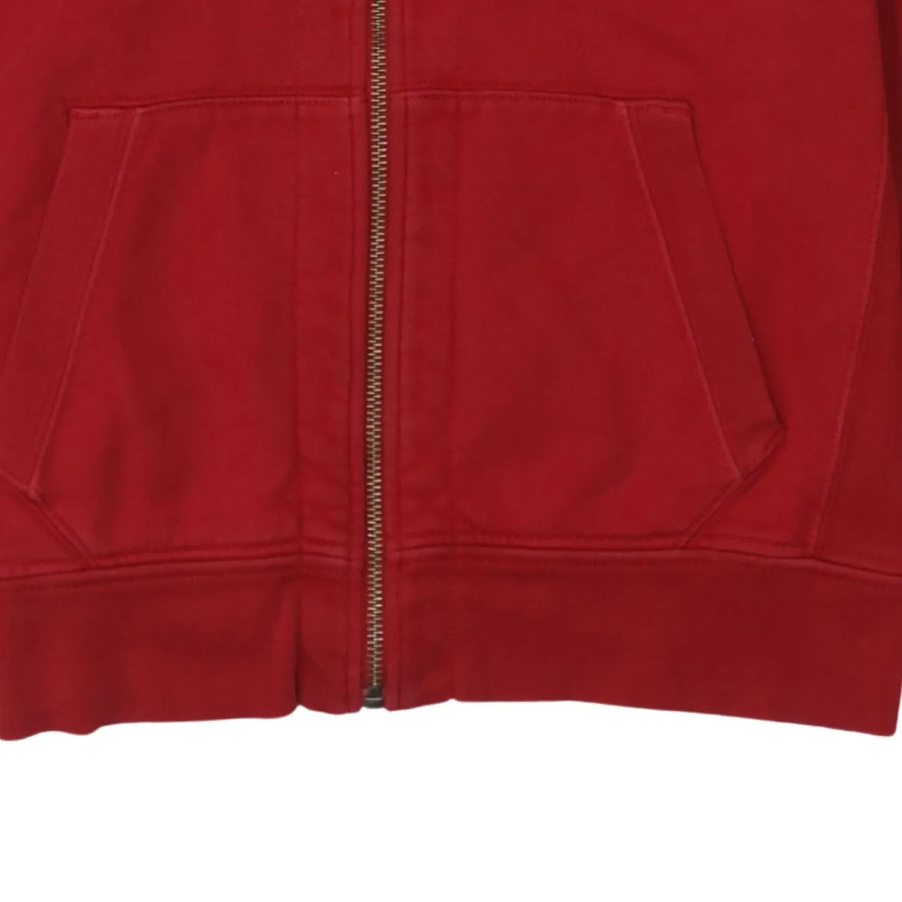 Polo Ralph Lauren 90's Drawstring Pockets Full Zip Up Hoodie Medium Red sold by Vintage Club product image thumbnail 4