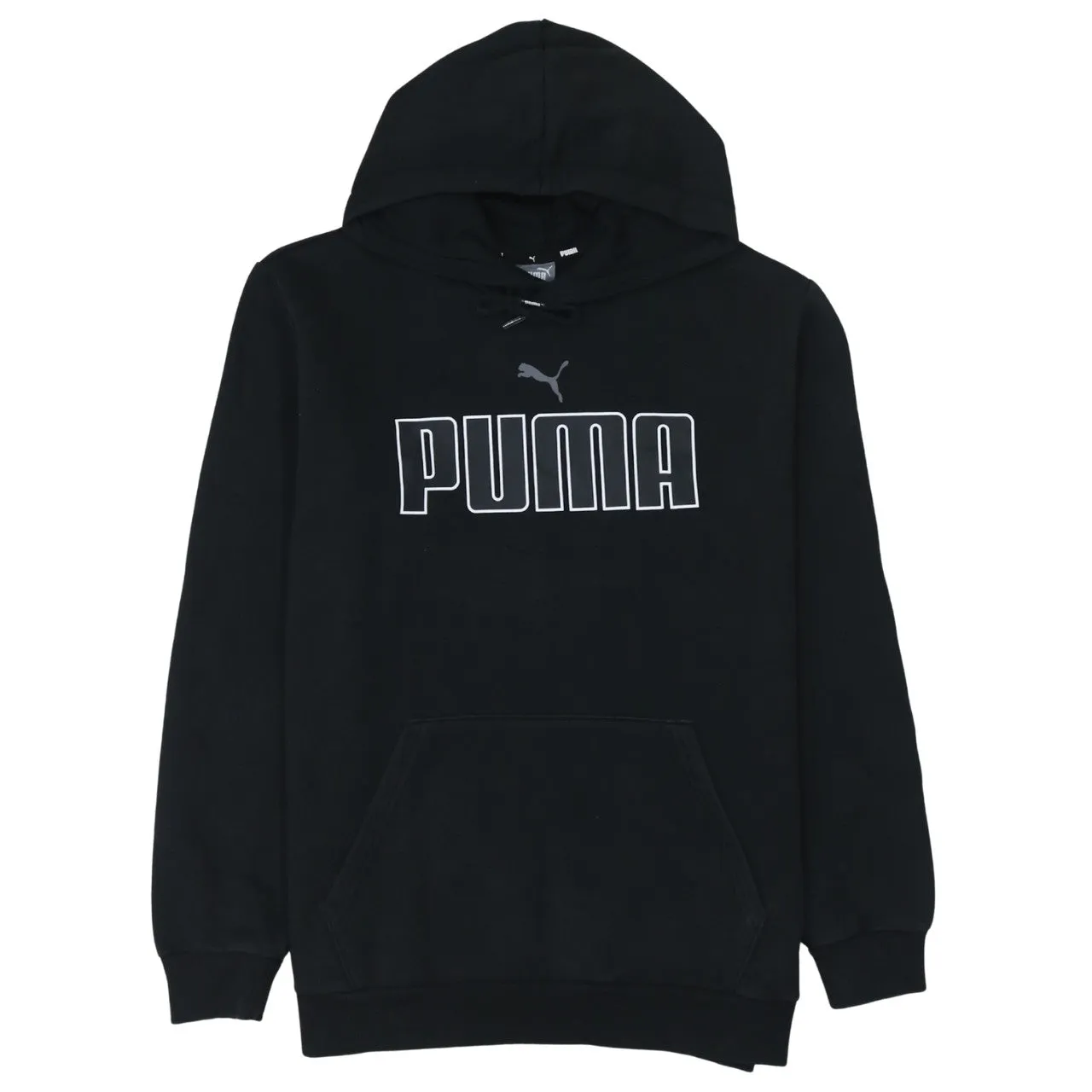Puma 90's Spellout Pullover Hoodie Medium Black sold by Vintage Club