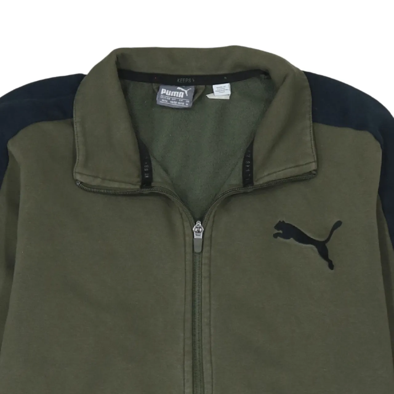Puma 90's Lightweight Full Zip Up Sweatshirt Medium Green sold by Vintage Club product image thumbnail 3