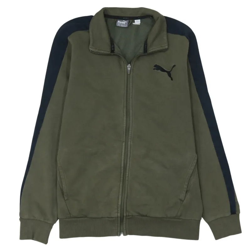 Puma 90's Lightweight Full Zip Up Sweatshirt Medium Green sold by Vintage Club