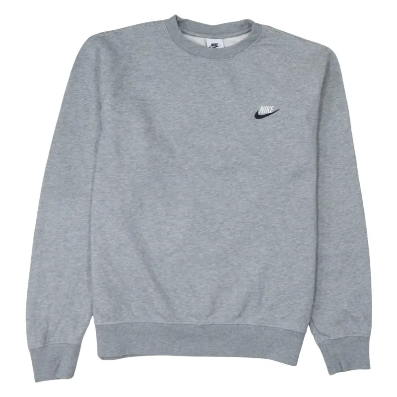 Nike 90's Swoosh Crew Neck Sweatshirt Medium Grey made by Nike