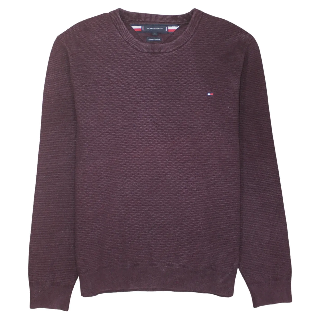 Tommy Hilfiger 90's Lightweight Crew Neck Sweatshirt Large Red sold by Vintage Club