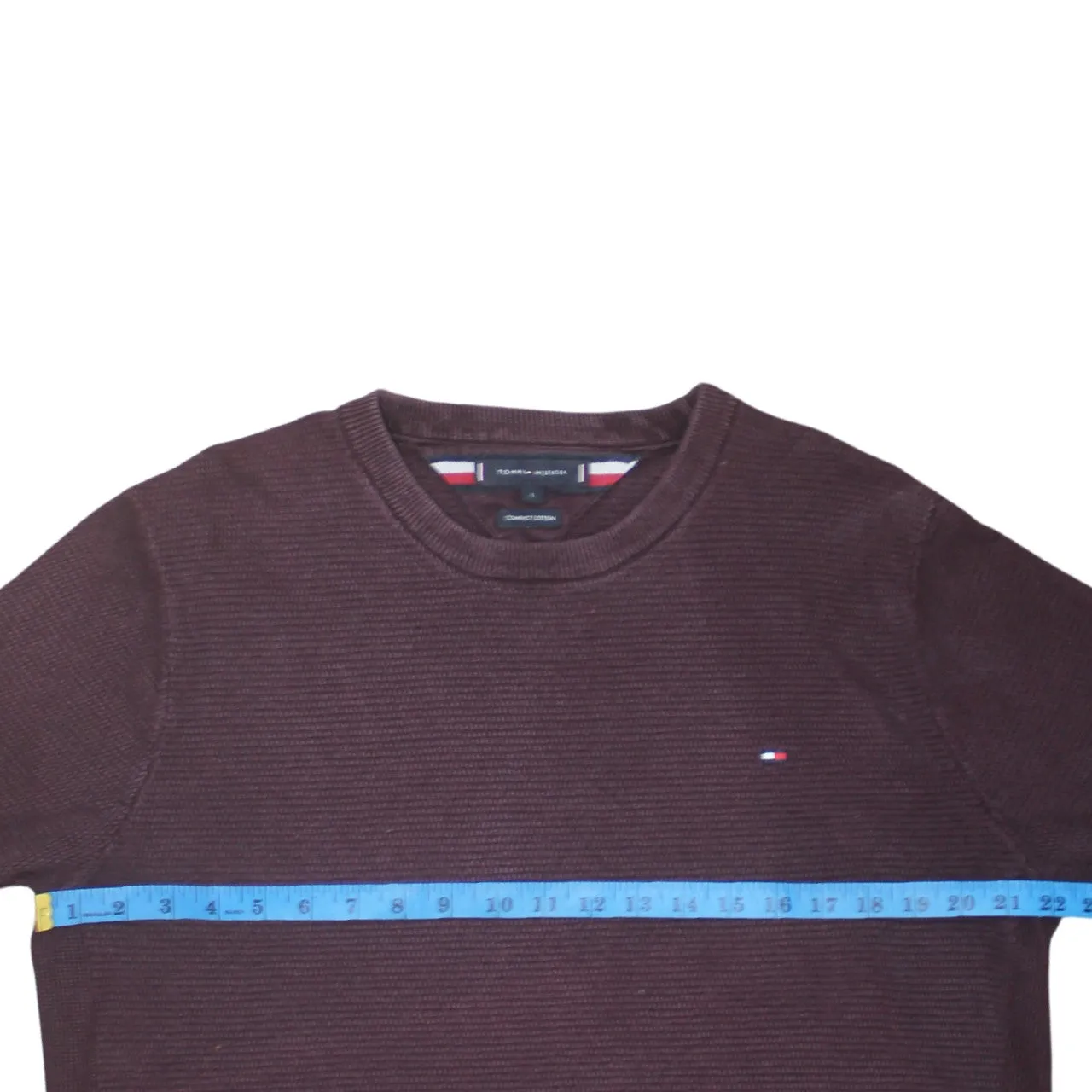 Tommy Hilfiger 90's Lightweight Crew Neck Sweatshirt Large Red sold by Vintage Club product image thumbnail 5