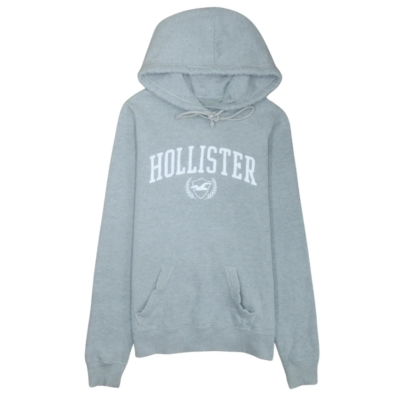Hollister 90's Spellout Pullover Hoodie XSmall Grey sold by Vintage Club