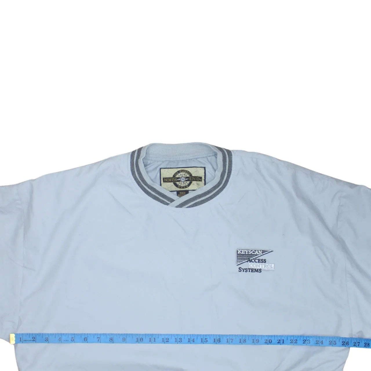 Retro 90's Lightweight Crew Neck Windbreaker Large Grey sold by Vintage Club product image thumbnail 5