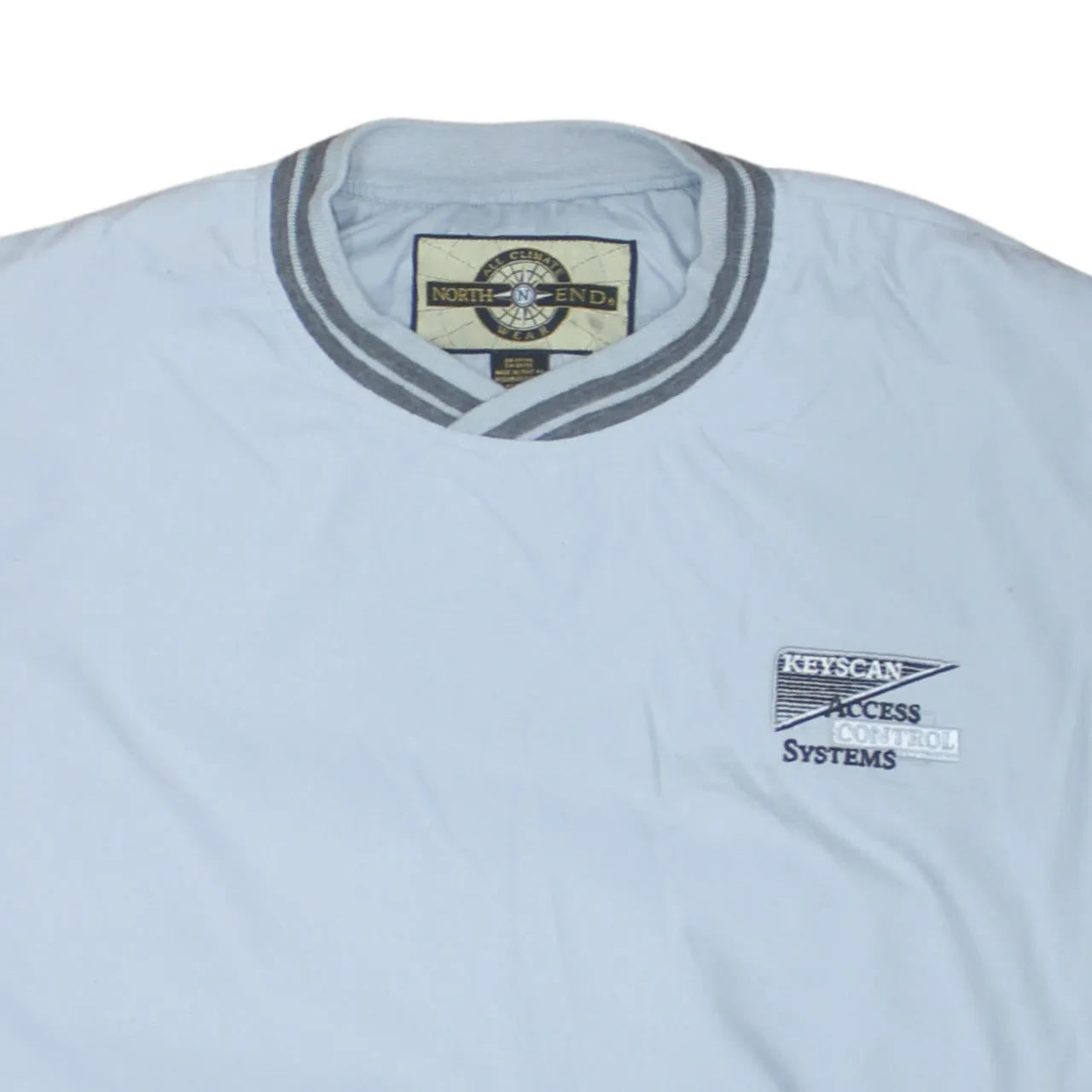 Retro 90's Lightweight Crew Neck Windbreaker Large Grey sold by Vintage Club product image thumbnail 3