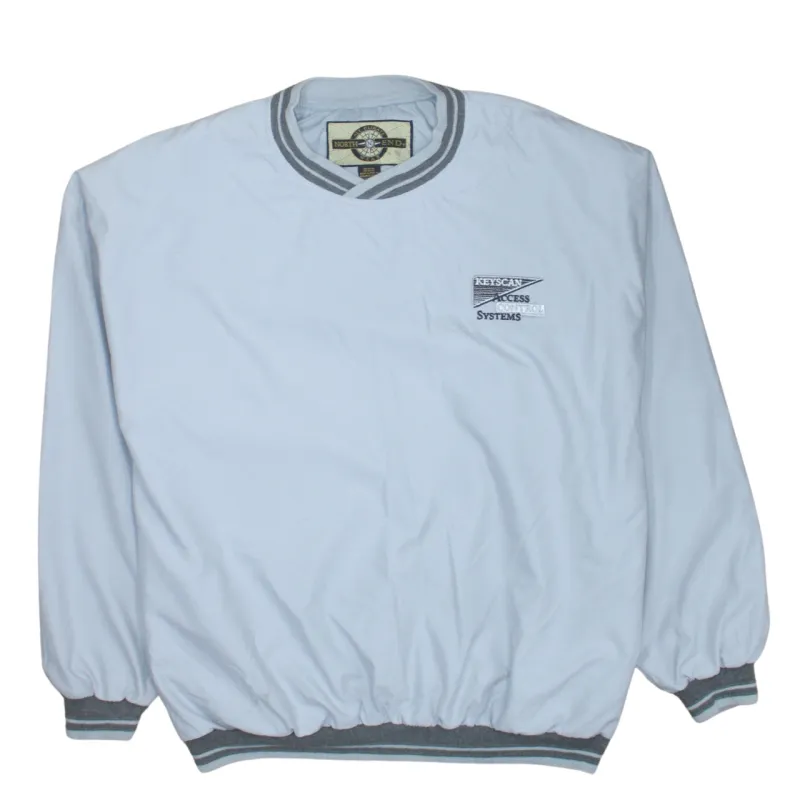 Retro 90's Lightweight Crew Neck Windbreaker Large Grey sold by Vintage Club