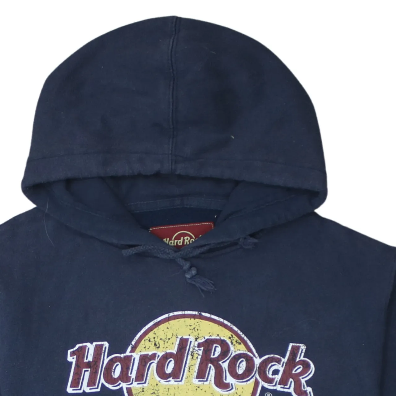 Hard Rock Cafe 90's Spellout Pullover Hoodie Medium Navy Blue sold by Vintage Club product image thumbnail 3