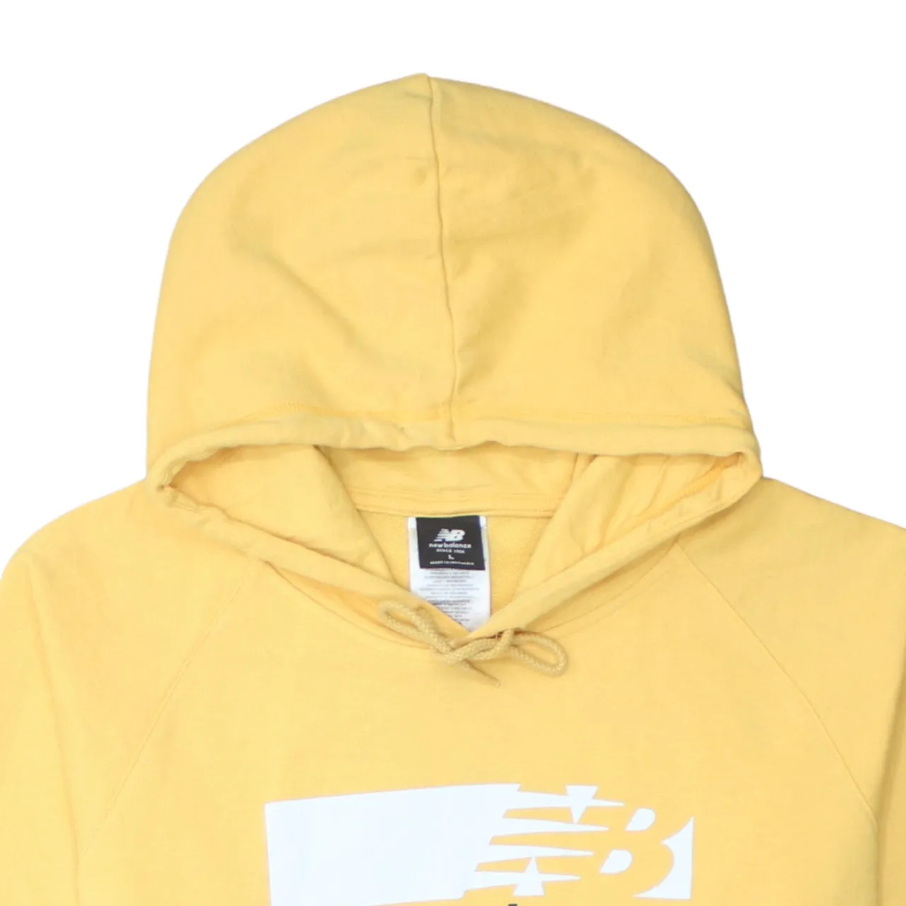 New Balance 90's Spellout Pullover Hoodie Large Yellow sold by Vintage Club product image thumbnail 3