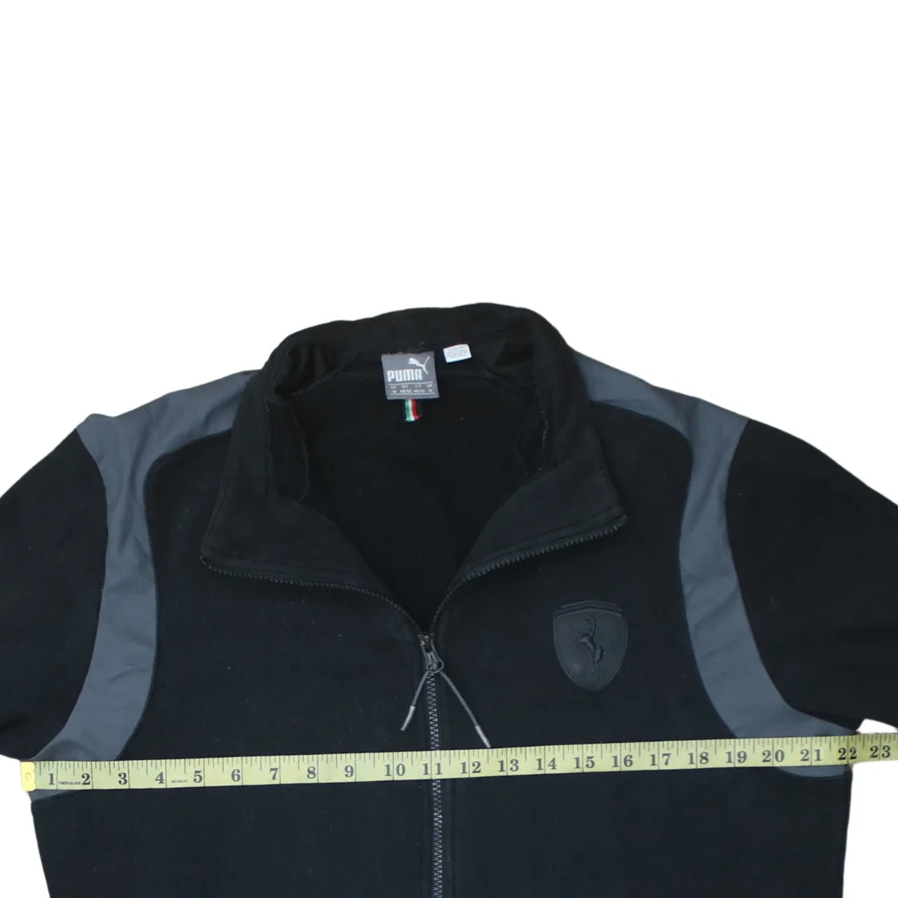Puma 90's Lightweight Full Zip Up Sweatshirt Medium Black sold by Vintage Club product image thumbnail 5