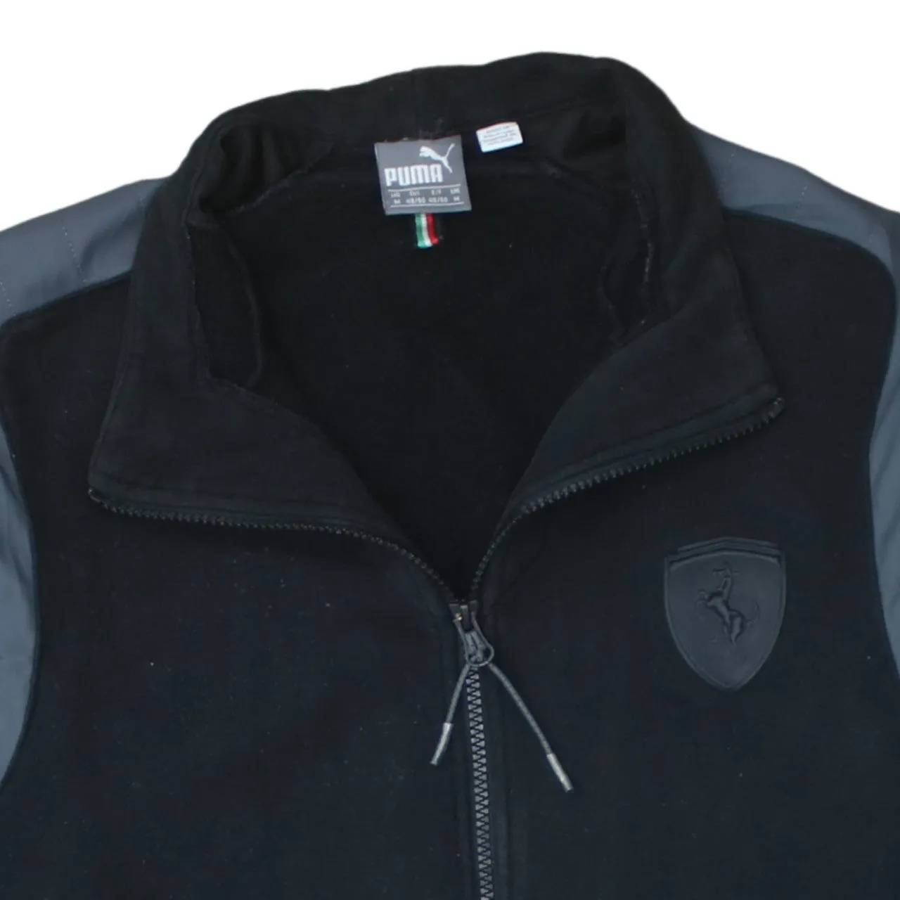 Puma 90's Lightweight Full Zip Up Sweatshirt Medium Black sold by Vintage Club product image thumbnail 3