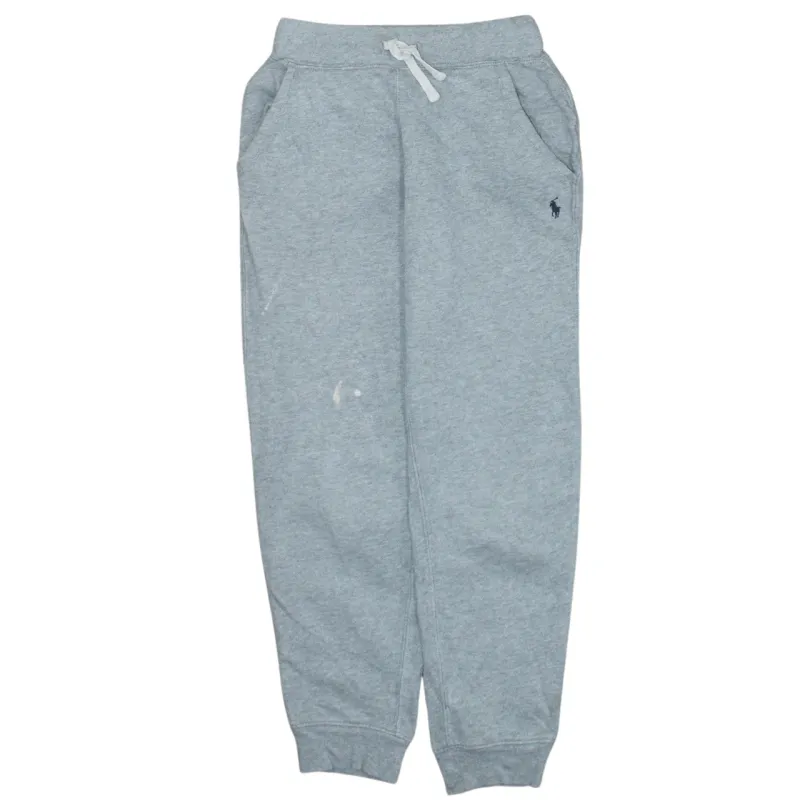 Polo Ralph Lauren 90's Rib Cuff Casual Joggers / Sweatpants Small Grey made by Polo by Ralph Lauren