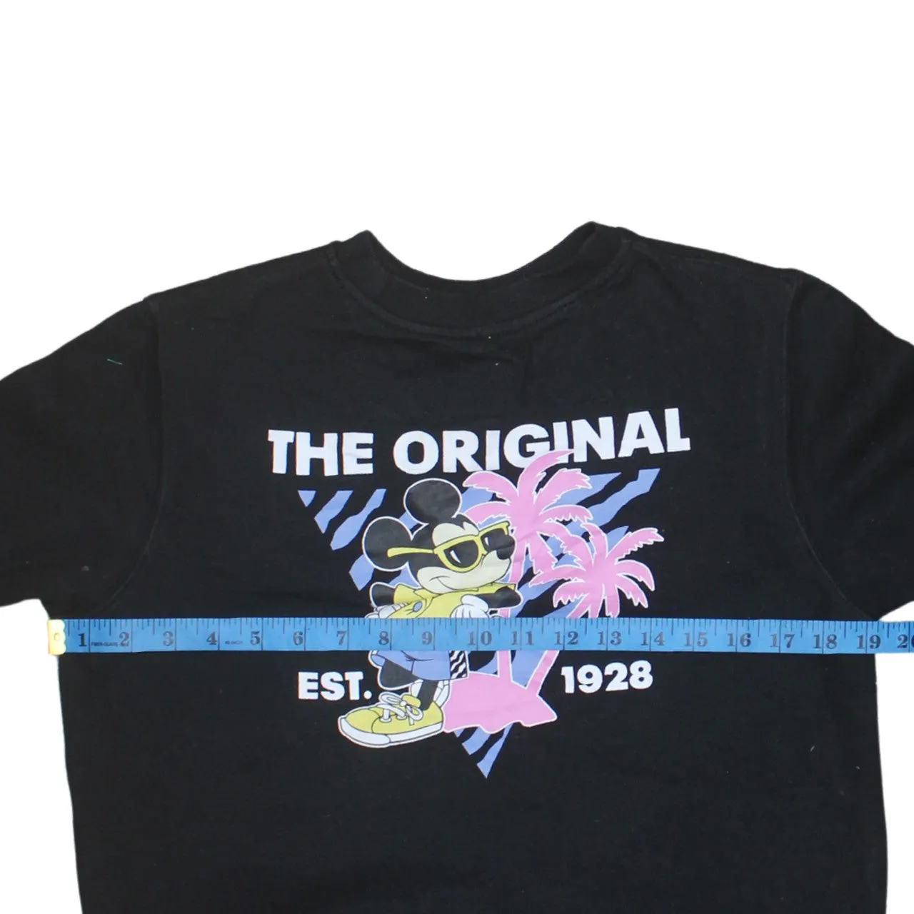 Retro 90's Mickey Mouse Crew Neck Sweatshirt Small Black sold by Vintage Club product image thumbnail 5