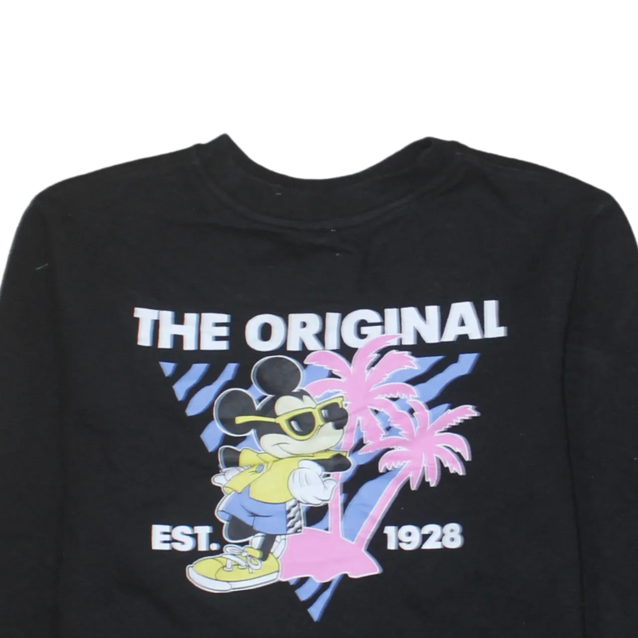 Retro 90's Mickey Mouse Crew Neck Sweatshirt Small Black sold by Vintage Club product image thumbnail 3