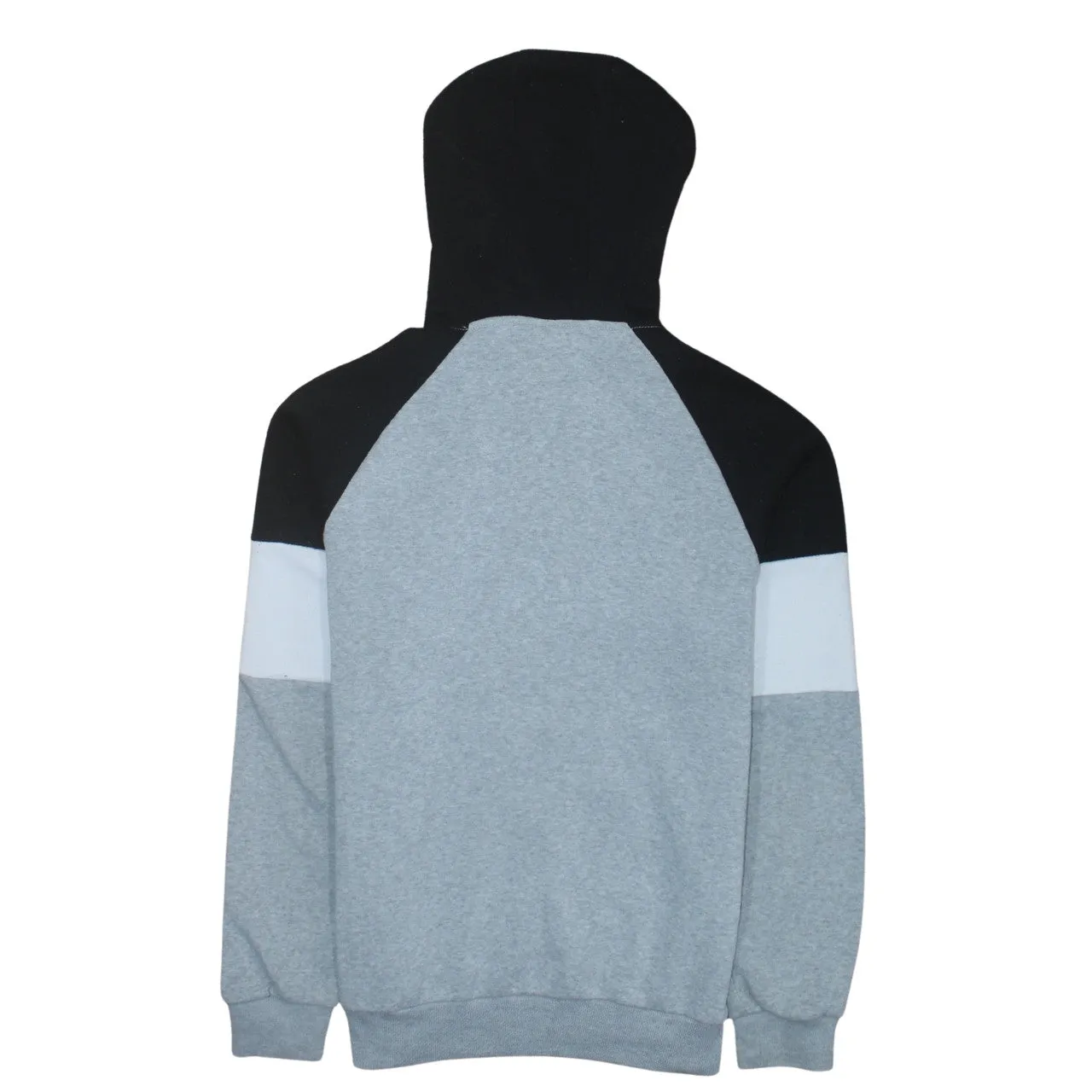 Slazenger 90's Drawstring Pockets Quarter Zip Hoodie Medium Black sold by Vintage Club product image thumbnail 2