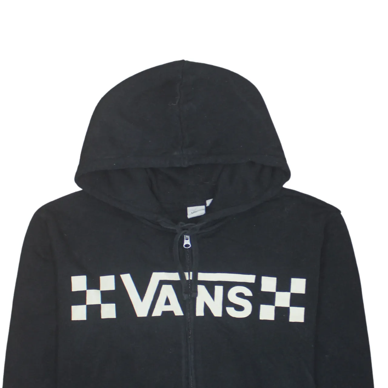 VANS 90's Spellout Full Zip Up Hoodie Medium Black sold by Vintage Club product image thumbnail 3