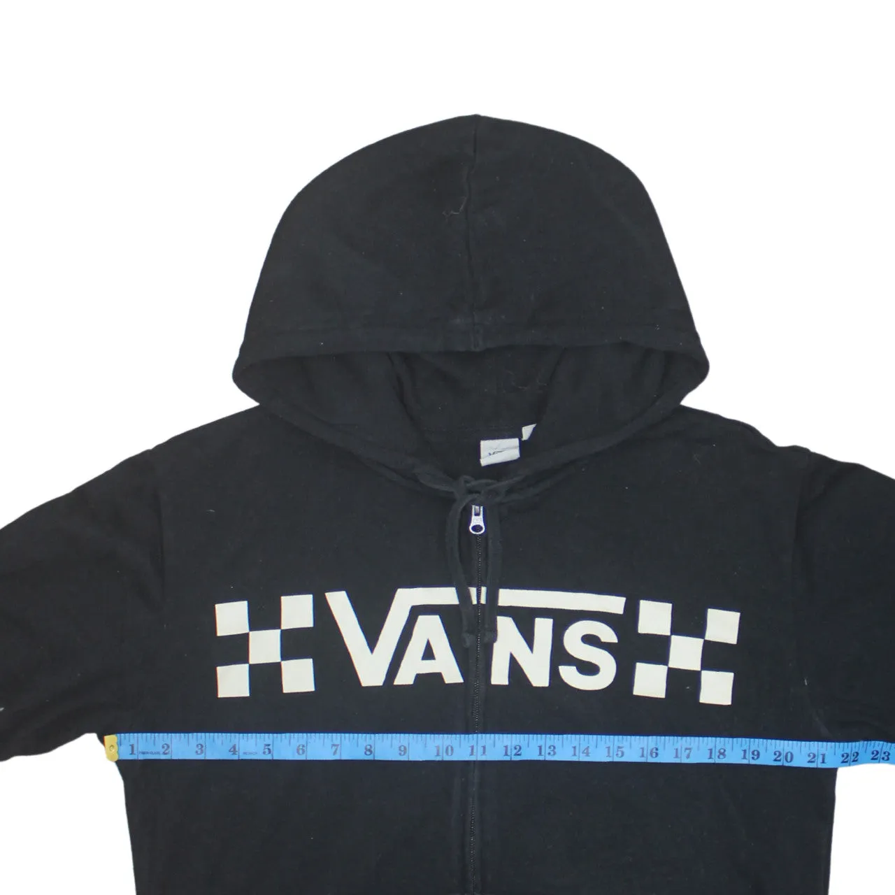 VANS 90's Spellout Full Zip Up Hoodie Medium Black sold by Vintage Club product image thumbnail 5