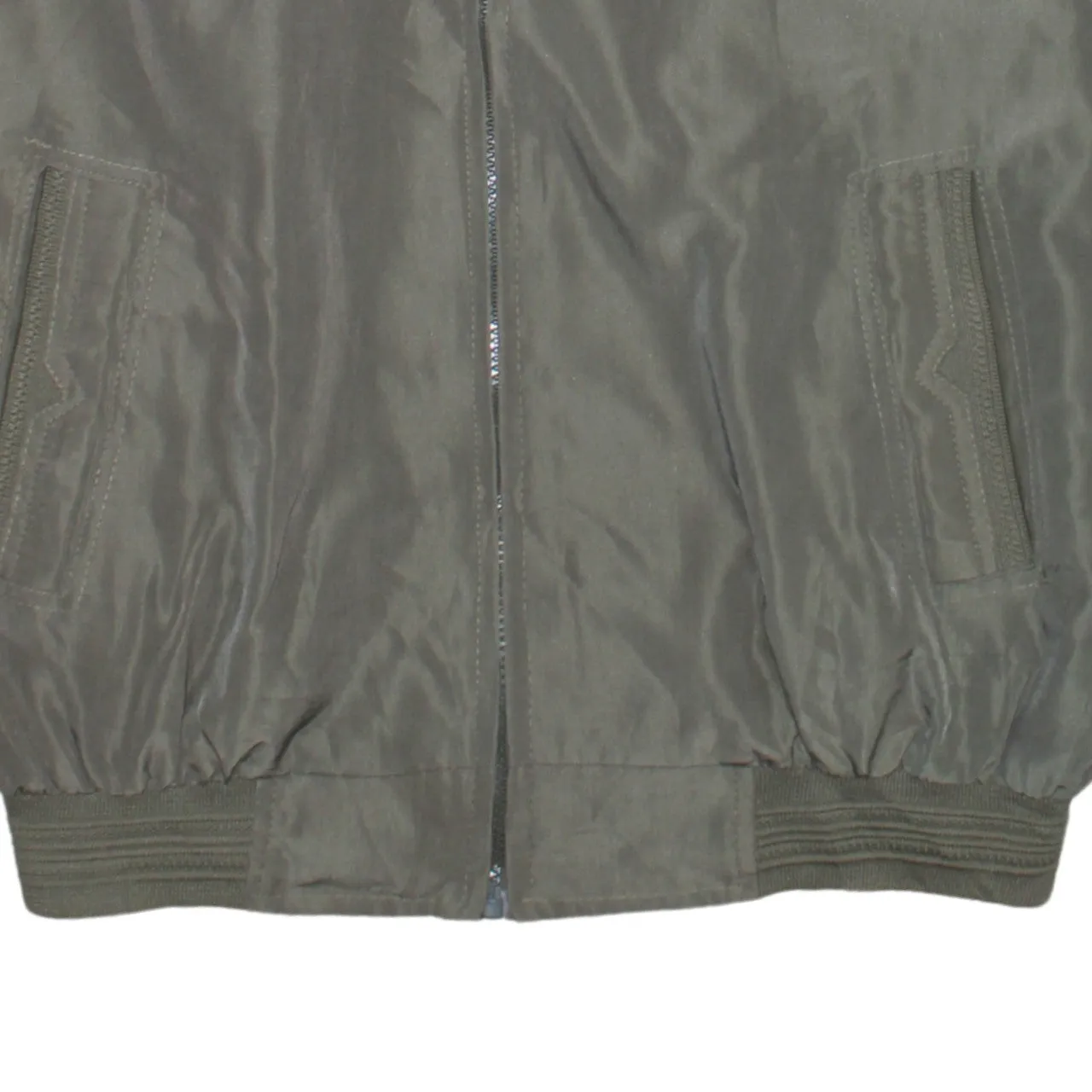 Retro 90's Lightweight Full Zip Up Windbreaker Large Green sold by Vintage Club product image thumbnail 4