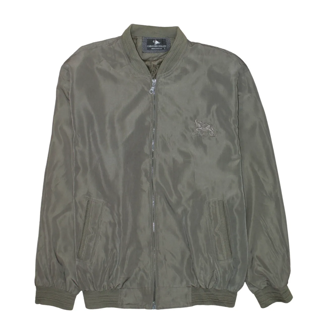 Retro 90's Lightweight Full Zip Up Windbreaker Large Green sold by Vintage Club