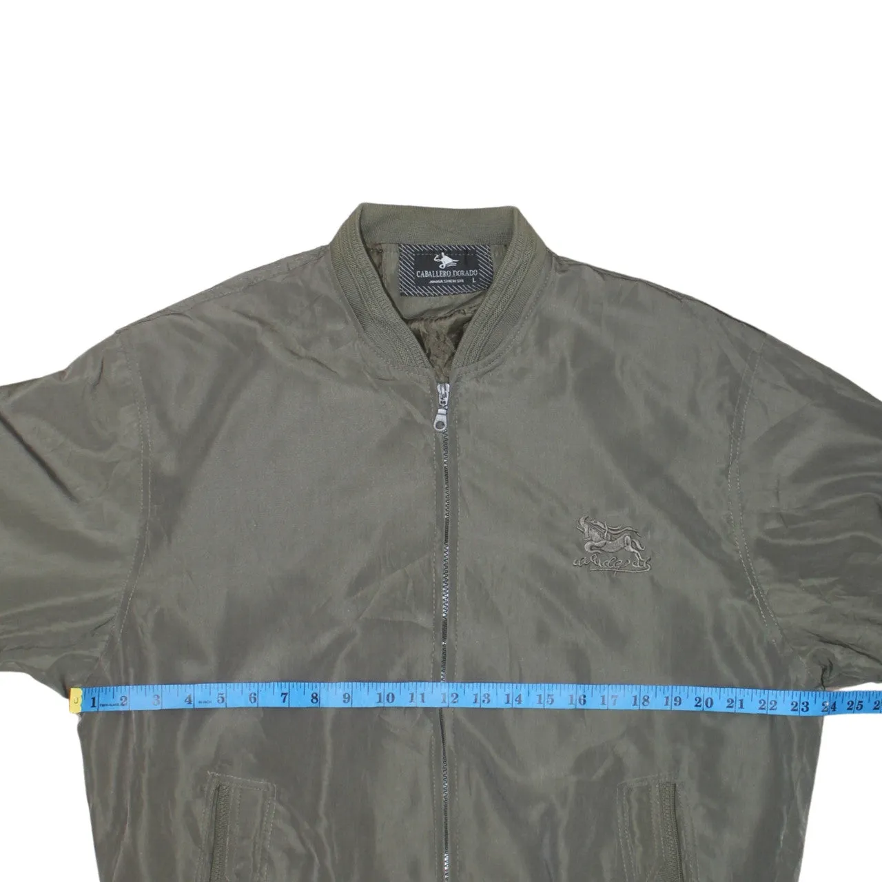 Retro 90's Lightweight Full Zip Up Windbreaker Large Green sold by Vintage Club product image thumbnail 5