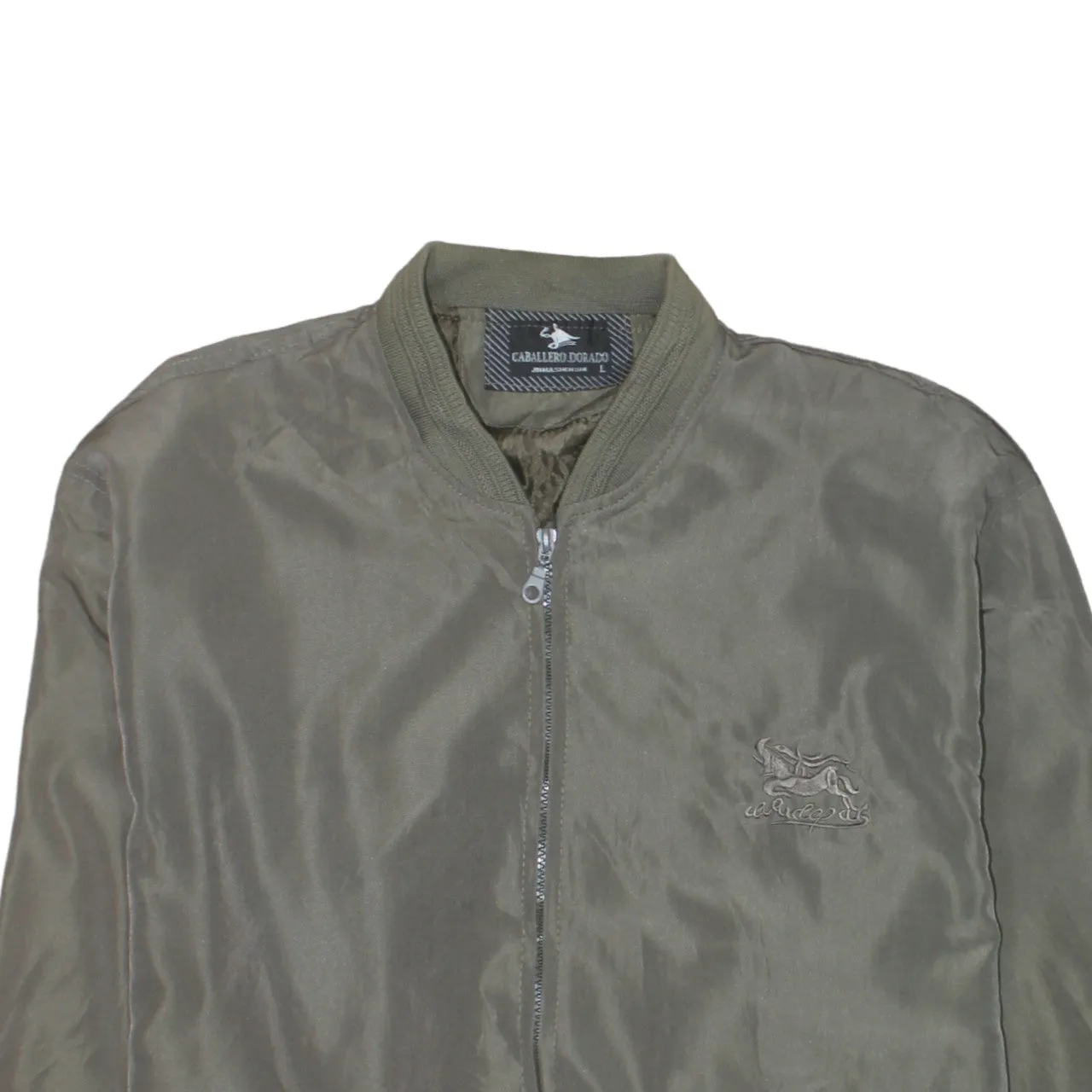 Retro 90's Lightweight Full Zip Up Windbreaker Large Green sold by Vintage Club product image thumbnail 3