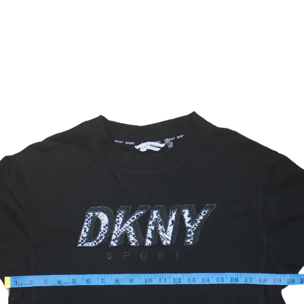 Dkny 90's Spellout Crew Neck Sweatshirt Small Black sold by Vintage Club product image thumbnail 5