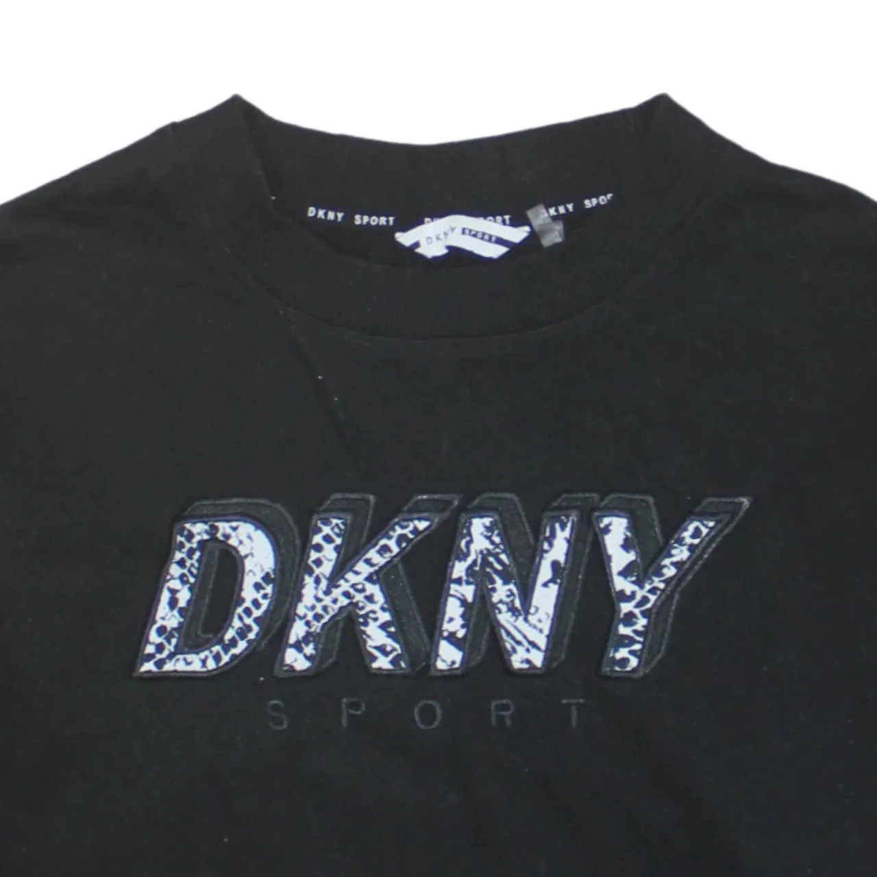 Dkny 90's Spellout Crew Neck Sweatshirt Small Black sold by Vintage Club product image thumbnail 3