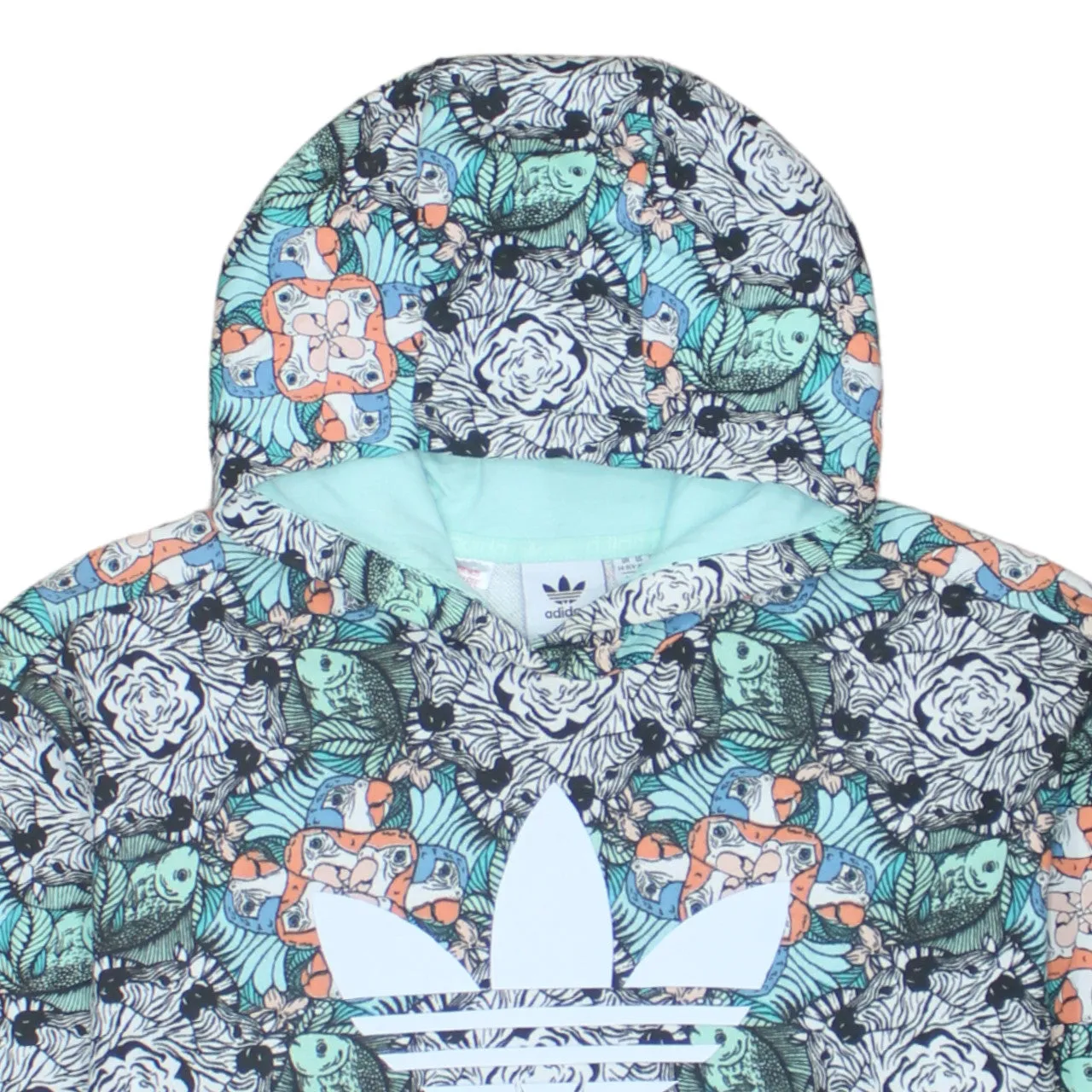 Adidas 90's Spellout Pullover Hoodie XLarge Blue sold by Vintage Club product image thumbnail 3