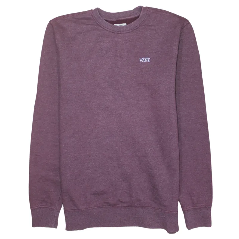 VANS 90's Lightweight Crew Neck Sweatshirt Medium Burgundy Red sold by Vintage Club