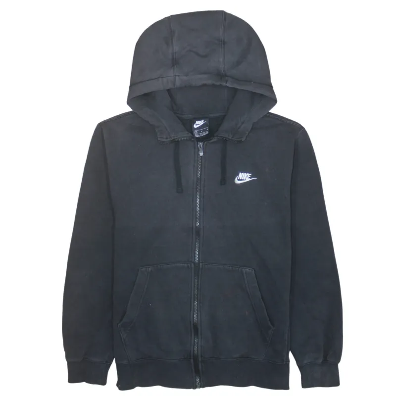 Nike 90's Swoosh Full Zip Up Hoodie Small Black sold by Vintage Club