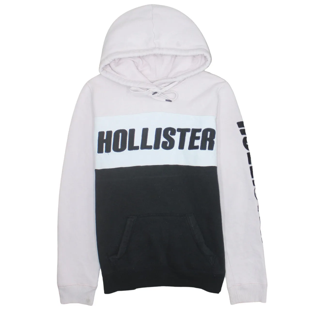 Hollister 90's Spellout Pullover Hoodie Large Black sold by Vintage Club