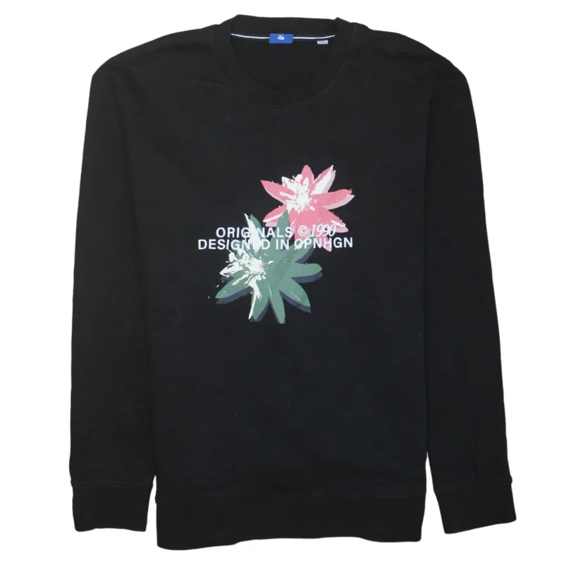 Jack&Jones 90's Lightweight Crew Neck Sweatshirt XXLarge (2XL) Black sold by Vintage Club