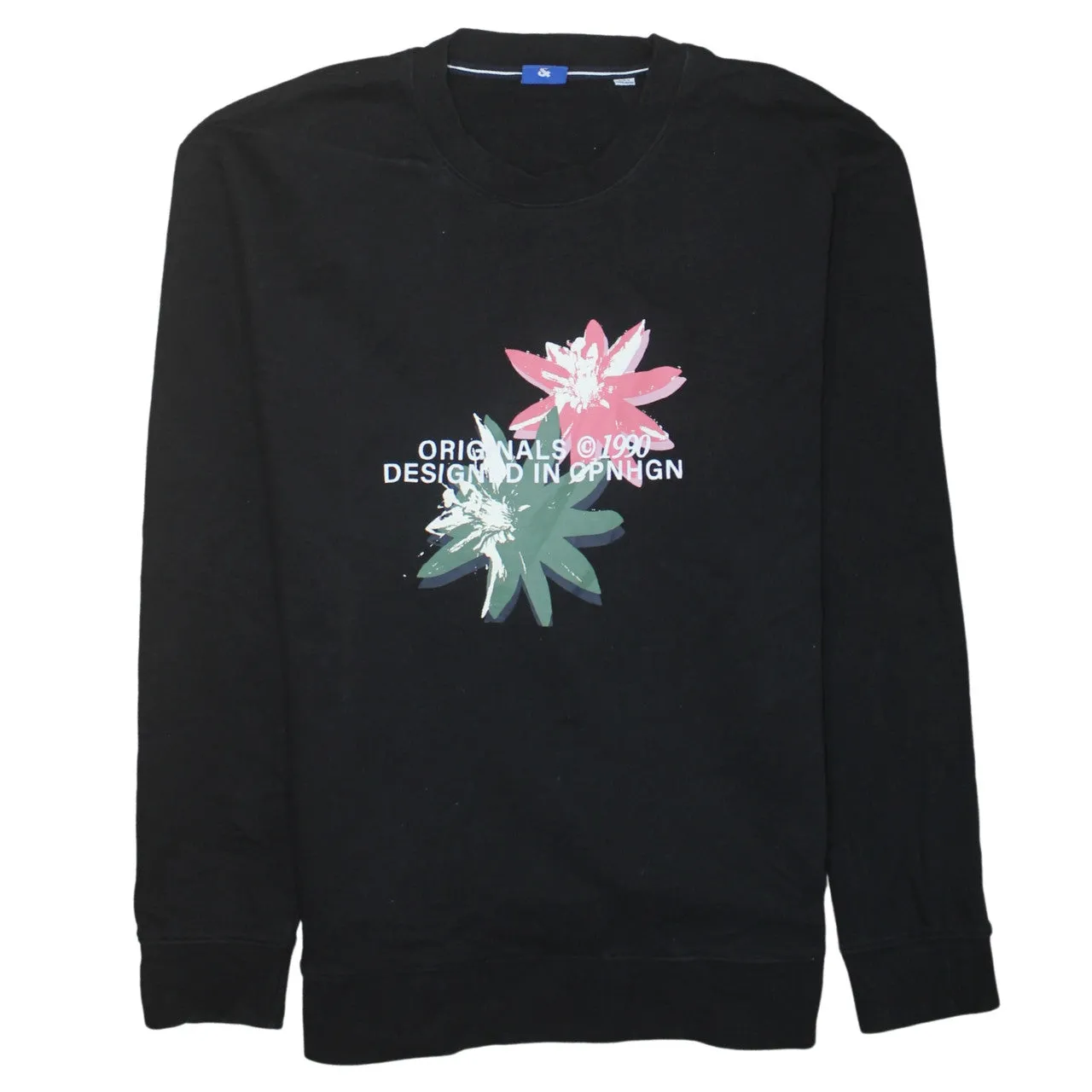 Jack&Jones 90's Lightweight Crew Neck Sweatshirt XXLarge (2XL) Black sold by Vintage Club