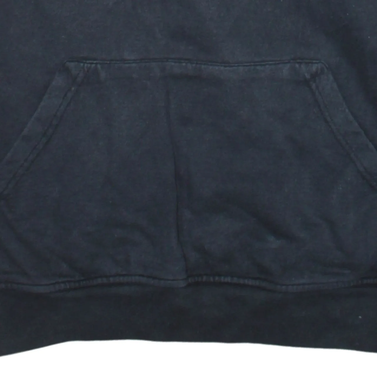 Retro 90's Drawstring Pockets Pullover Hoodie Large Black sold by Vintage Club product image thumbnail 4