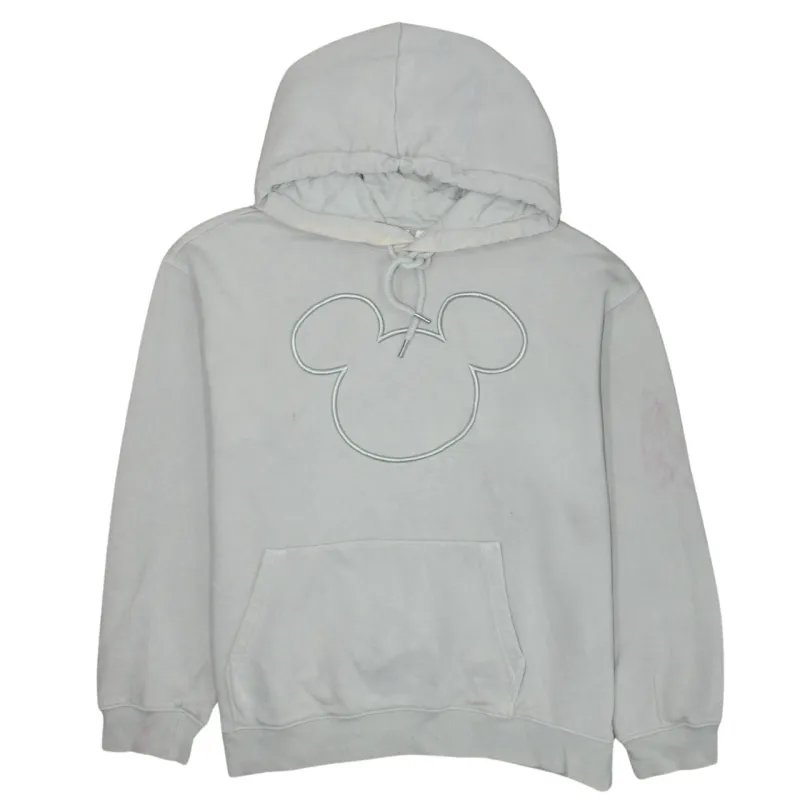 Disney 90's Drawstring Pockets Pullover Hoodie Medium Grey sold by Vintage Club