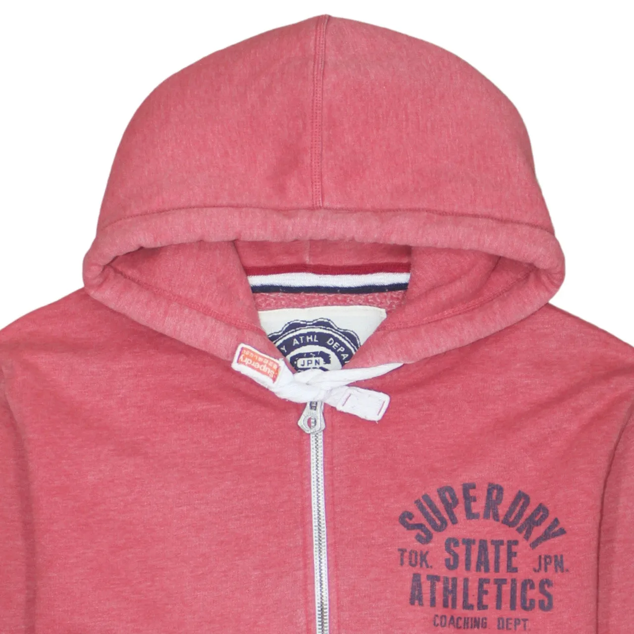 Super Dry 90's Drawstring Pockets Full Zip Up Hoodie XLarge Red sold by Vintage Club product image thumbnail 3