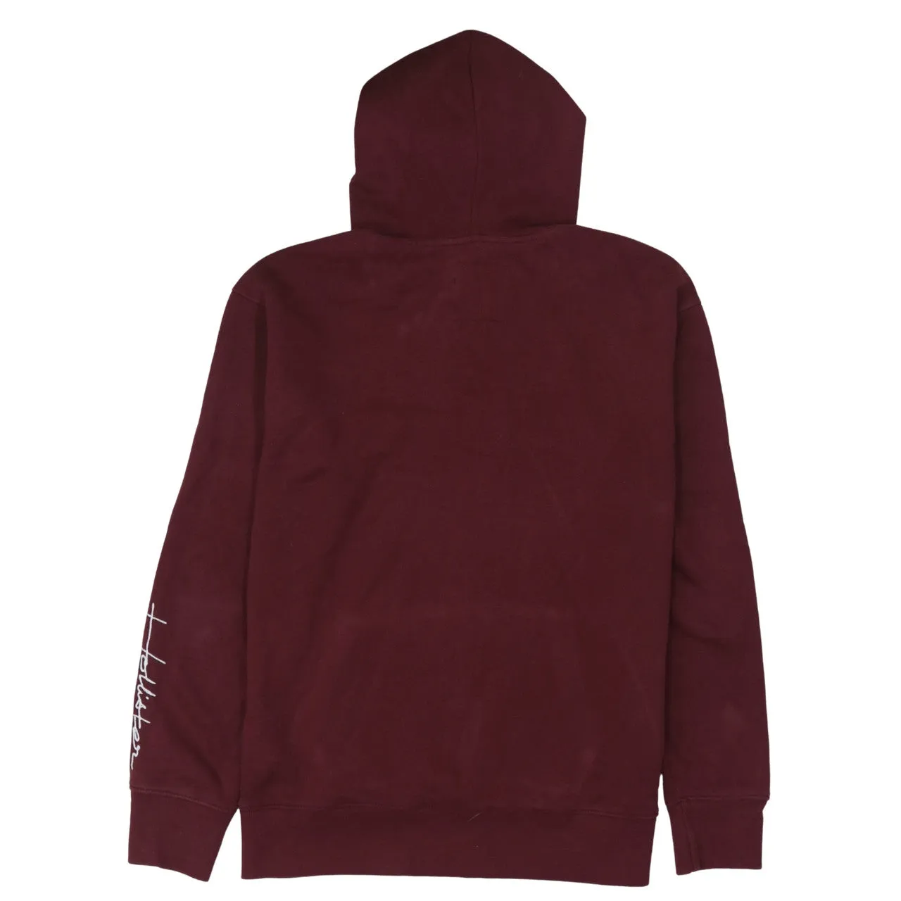 Hollister 90's Drawstring Pockets Pullover Hoodie Medium Red sold by Vintage Club product image thumbnail 2