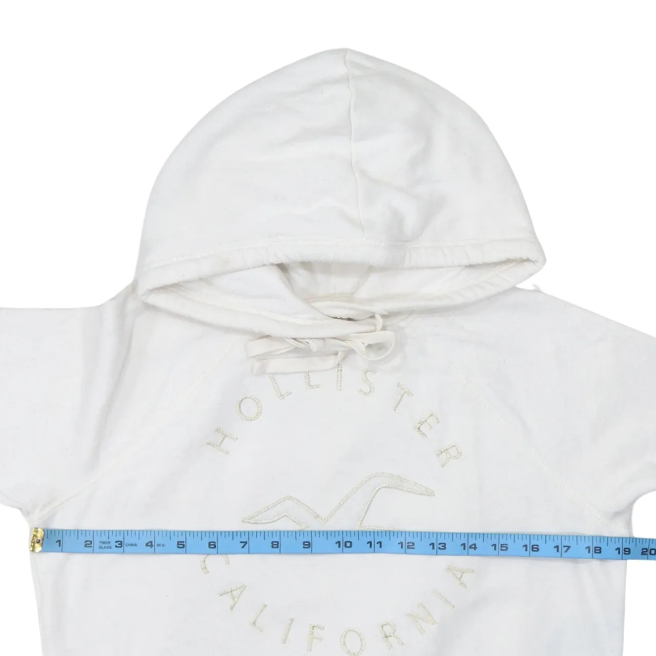Hollister 90's Spellout Pullover Hoodie Medium White sold by Vintage Club product image thumbnail 5