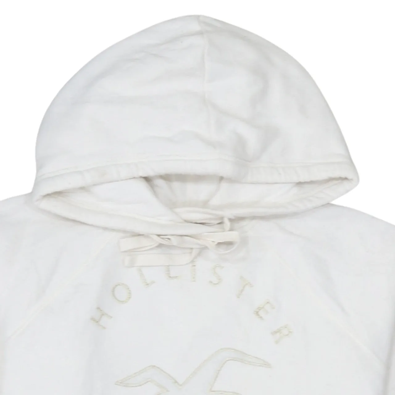 Hollister 90's Spellout Pullover Hoodie Medium White sold by Vintage Club product image thumbnail 3