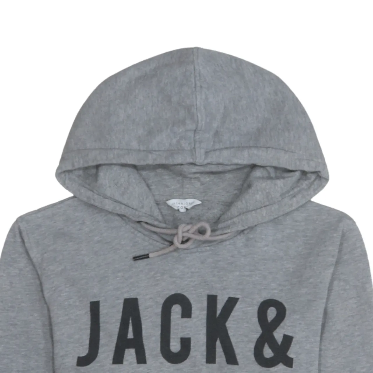 Jack&Jones 90's Spellout Pullover Hoodie XSmall Grey sold by Vintage Club product image thumbnail 3