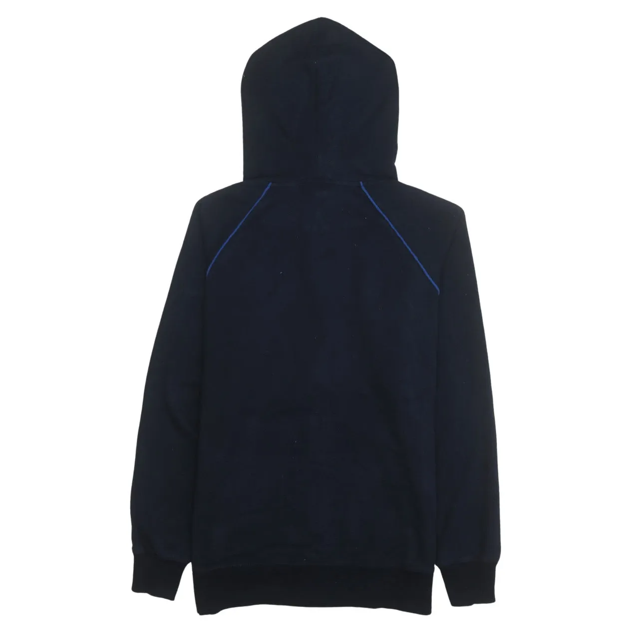 HUGO BOSS 90's Drawstring Pockets Full Zip Up Hoodie Small Navy Blue sold by Vintage Club product image thumbnail 2