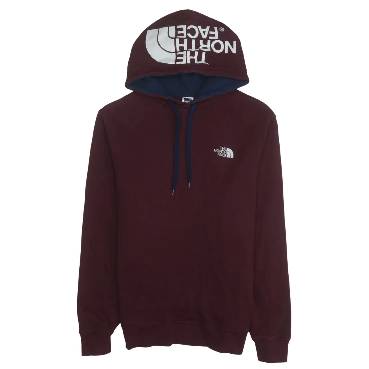 The North Face 90's Loungewear Pullover Hoodie Large Burgundy Red sold by Vintage Club