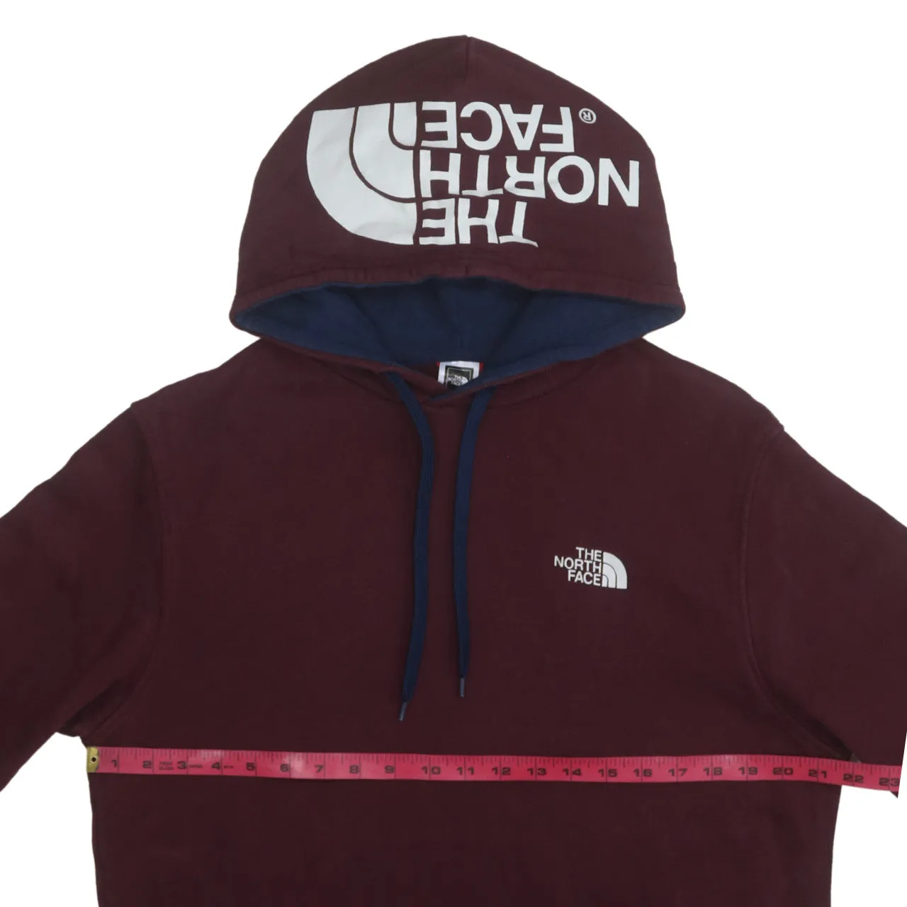 The North Face 90's Loungewear Pullover Hoodie Large Burgundy Red sold by Vintage Club product image thumbnail 5