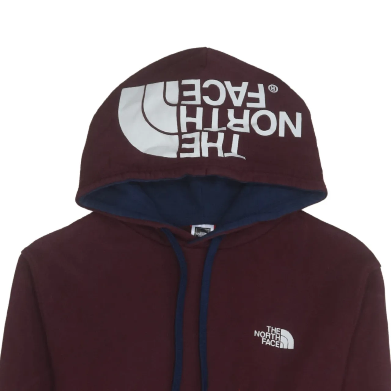 The North Face 90's Loungewear Pullover Hoodie Large Burgundy Red sold by Vintage Club product image thumbnail 3